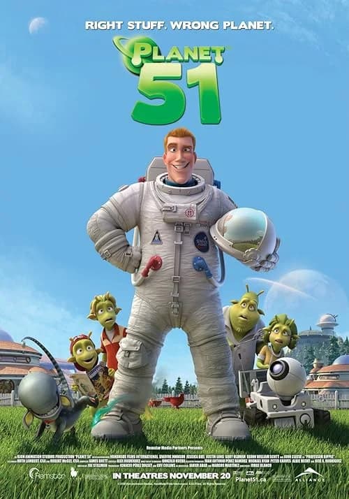Planet 51 film posteri